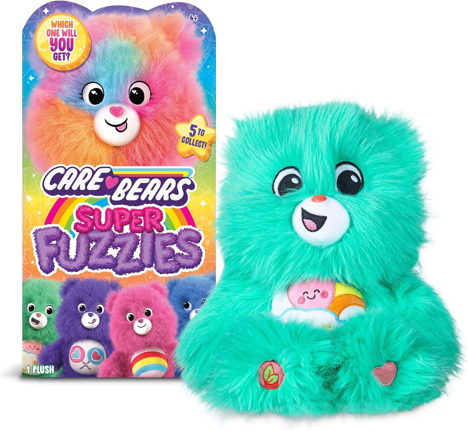 Care Bears Medium Super Fuzzy (ECO) Blind Bag Plush Assortment, Wave 1 Fashions for Home
