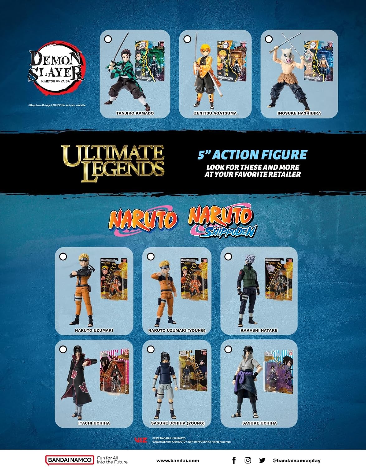 Ultimate Legends - Naruto - Sasuke Uchiha (Adult) 5" Action Figure