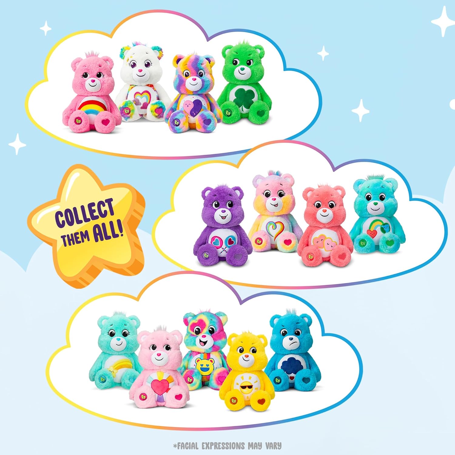 Care Bears New 2021 14" Plush - Do-Your-Best Bear - Soft Huggable Material! , Green