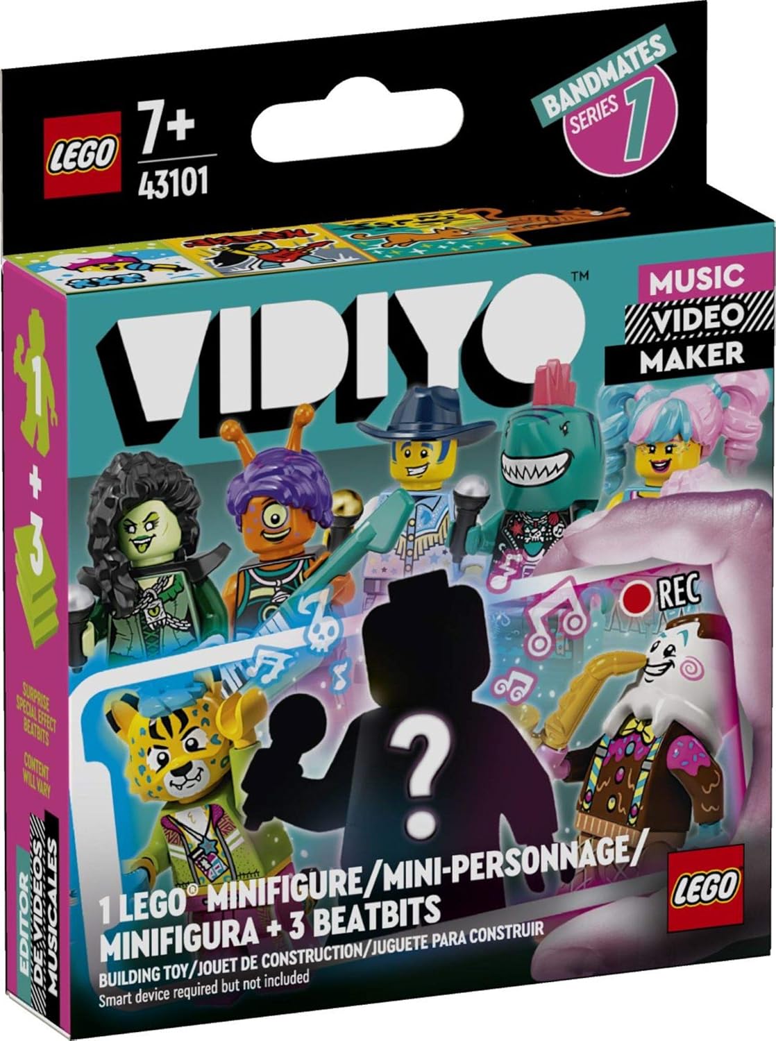 LEGO VIDIYO Bandmates 43101 Building Kit; Creative Boys and Girls Will Love Directing, Producing and Starring in Exciting Music Videos; A Fun Range of Musical Stars for Kids to Collect, New 2021
