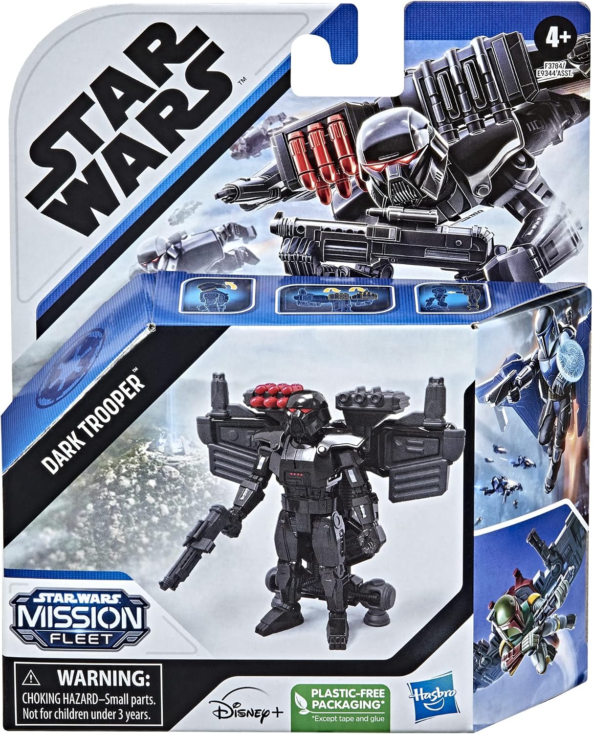 STAR WARS Mission Fleet Gear Class Dark Trooper Attack from Above, 2.5-Inch-Scale Figure and Vehicle, Toys for Kids Ages 4 and Up