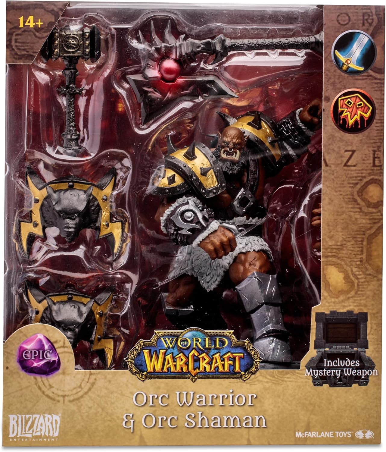 McFarlane Toys - World of Warcraft Orc: Warrior/Shaman (Epic) 1:12 Scale Posed Figure McFarlane Toys