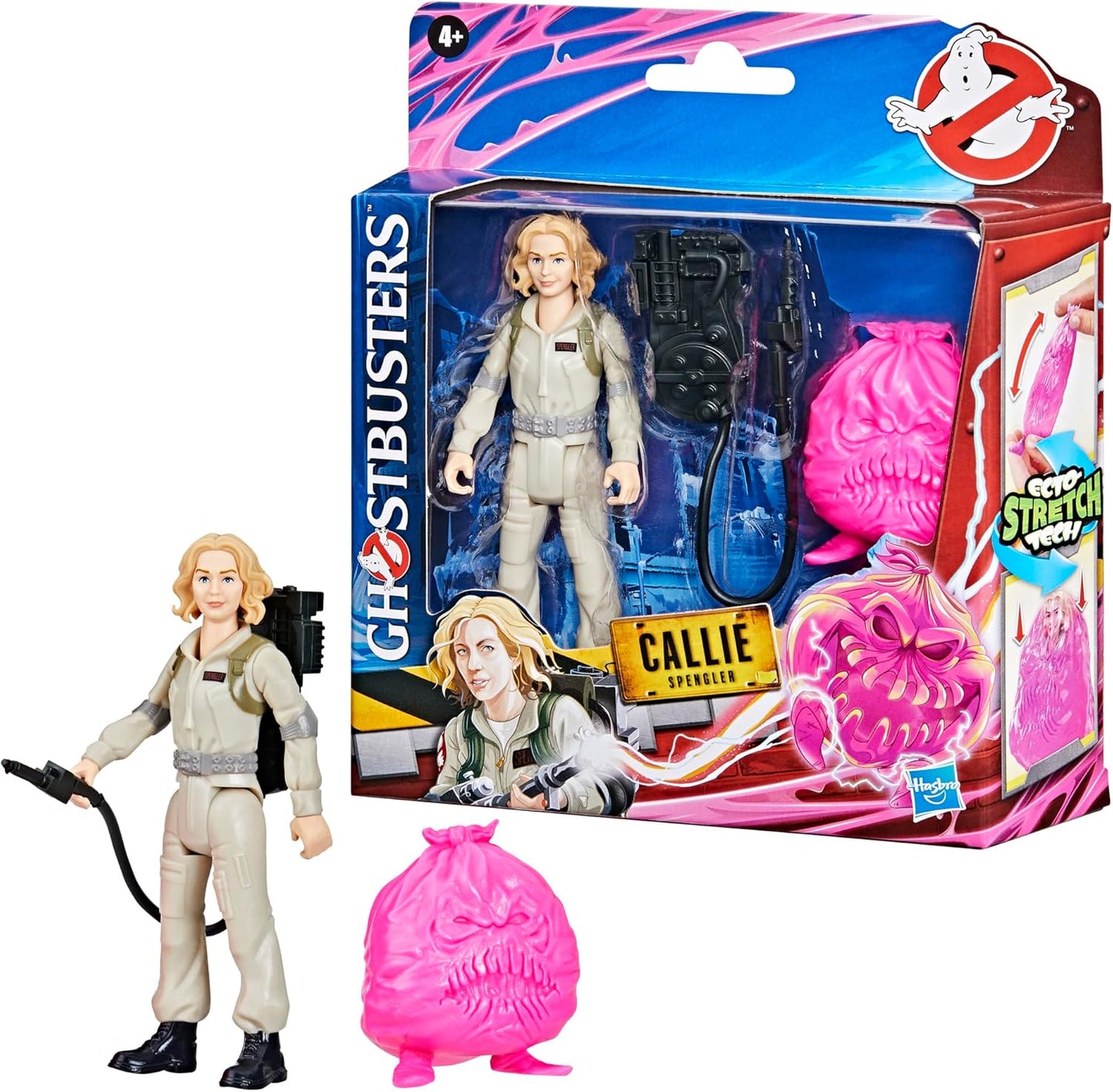 Ghostbusters Fright Features Callie Spengler Action Figure with Ecto-Stretch Tech Possessor Ghost Toy Accessory, Toys for Kids Ages 4+