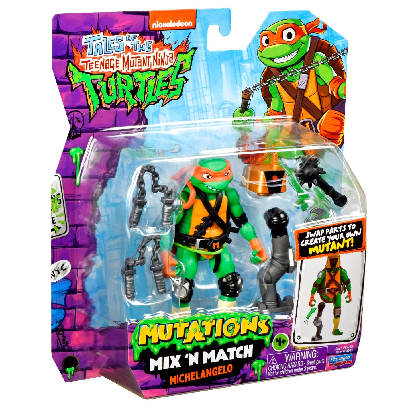 Tales of Teenage Mutant Ninja Turtles: Mutations Mix & Match 4.5" Michelangelo Fashions for Home