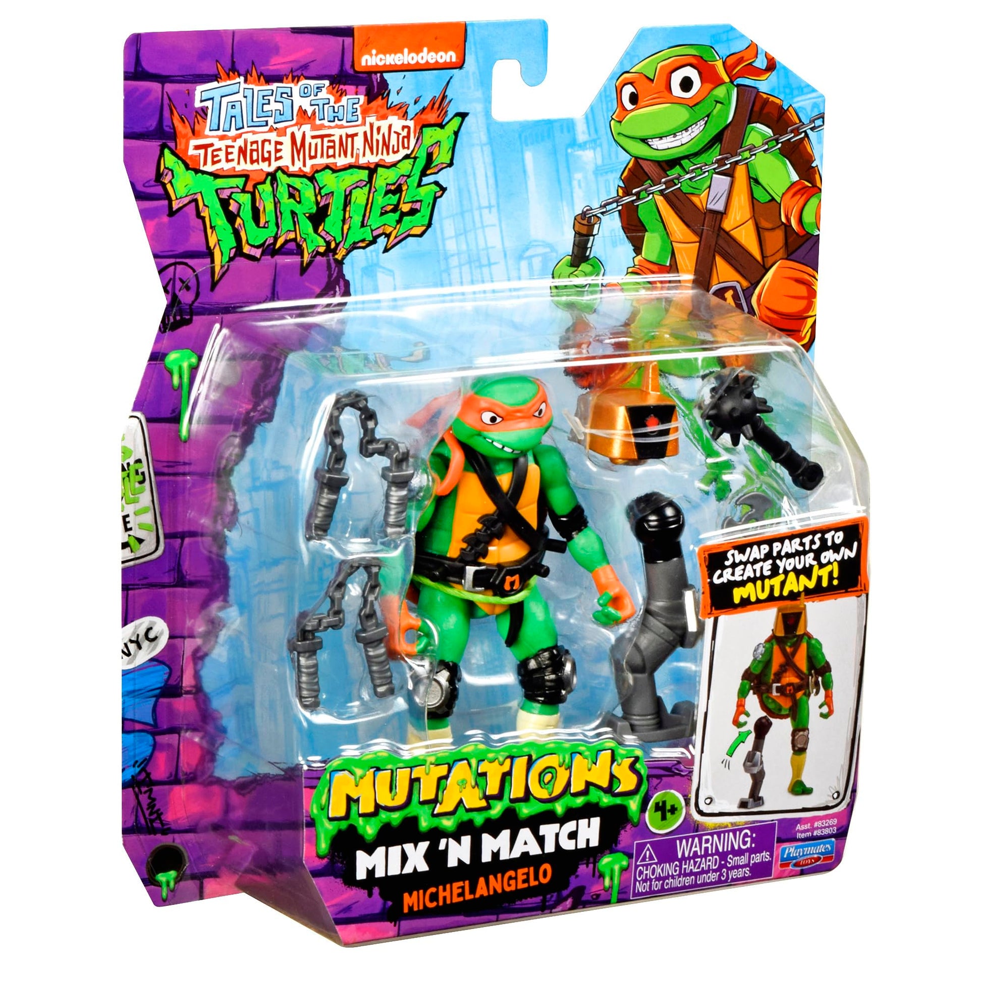 Tales of Teenage Mutant Ninja Turtles: Mutations Mix & Match 4.5" Michelangelo Fashions for Home