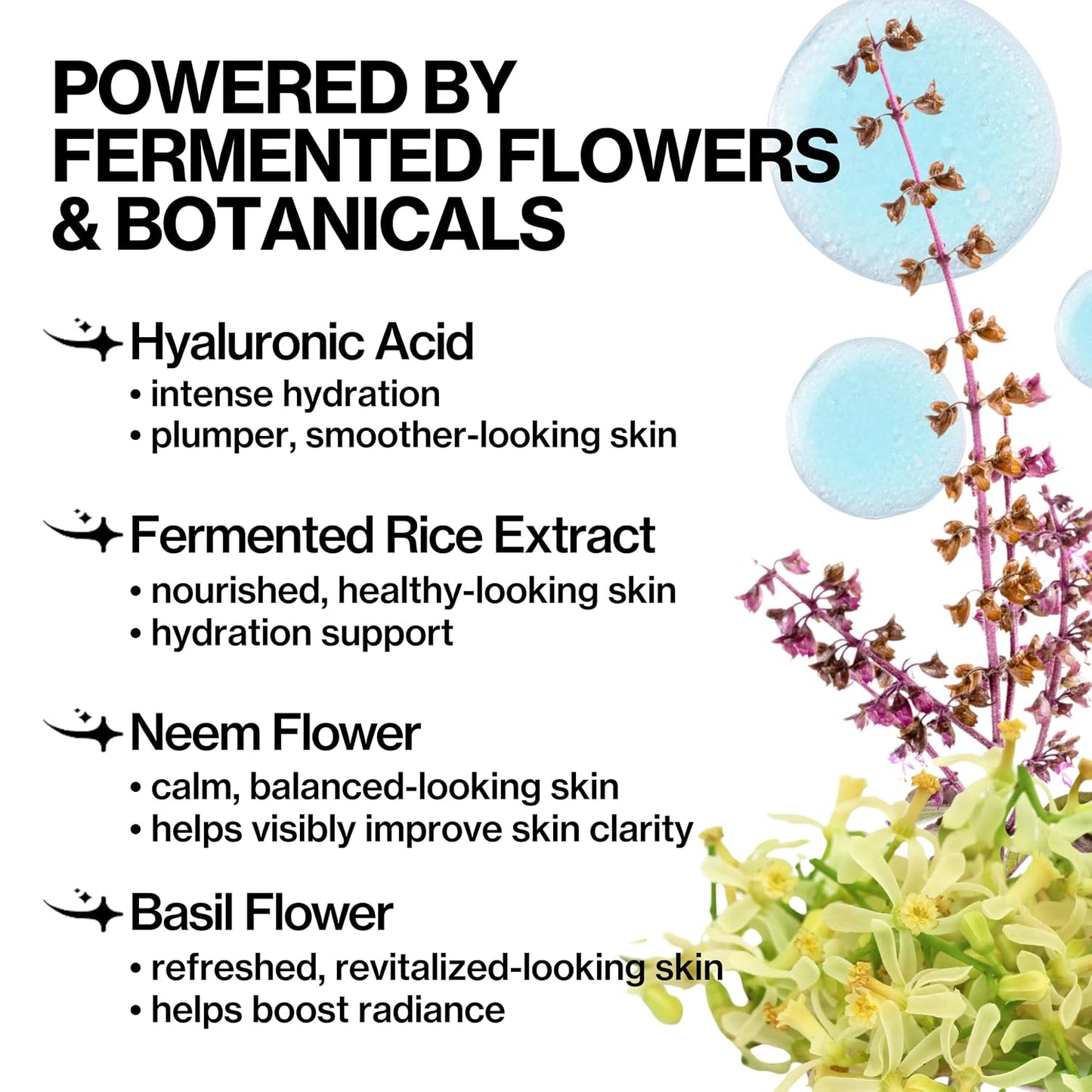 Pacifica Face Oil Serum - Flower Fix Bi-Phase Hydrating Skin Barrier - w/Hyaluronic Acid & Natural Botanical Ingredients - for Dry Sensitive Skin Vegan & Cruelty-Free Dermatologist Approved