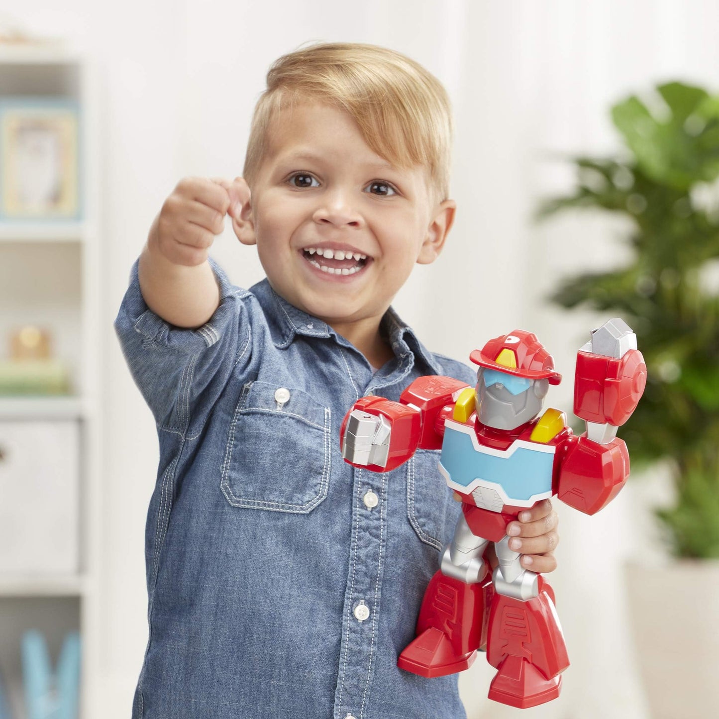Transformers Playskool Heroes Rescue Bots Academy Mega Mighties Heatwave The Fire-Bot 10-Inch Robot Fashions for Home