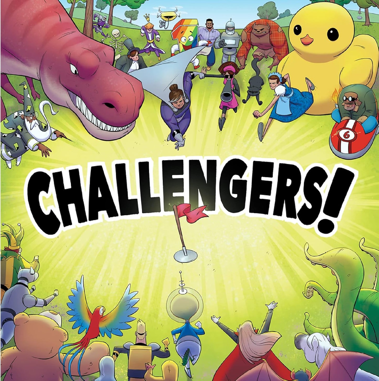 Asmodee Challengers Card Game - Assemble Your Dream Team and Capture The Flag! Deck Management Strategy Game, Fun Family Game for Kids and Adults, Ages 10+, 1-8 Players, 45 Min Playtime