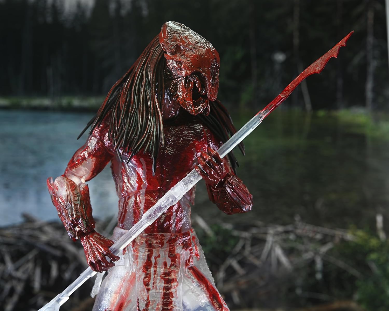 NECA Prey 1:7 Scale Collectible Action Figure, Ultimate Predator “Bear Blood”