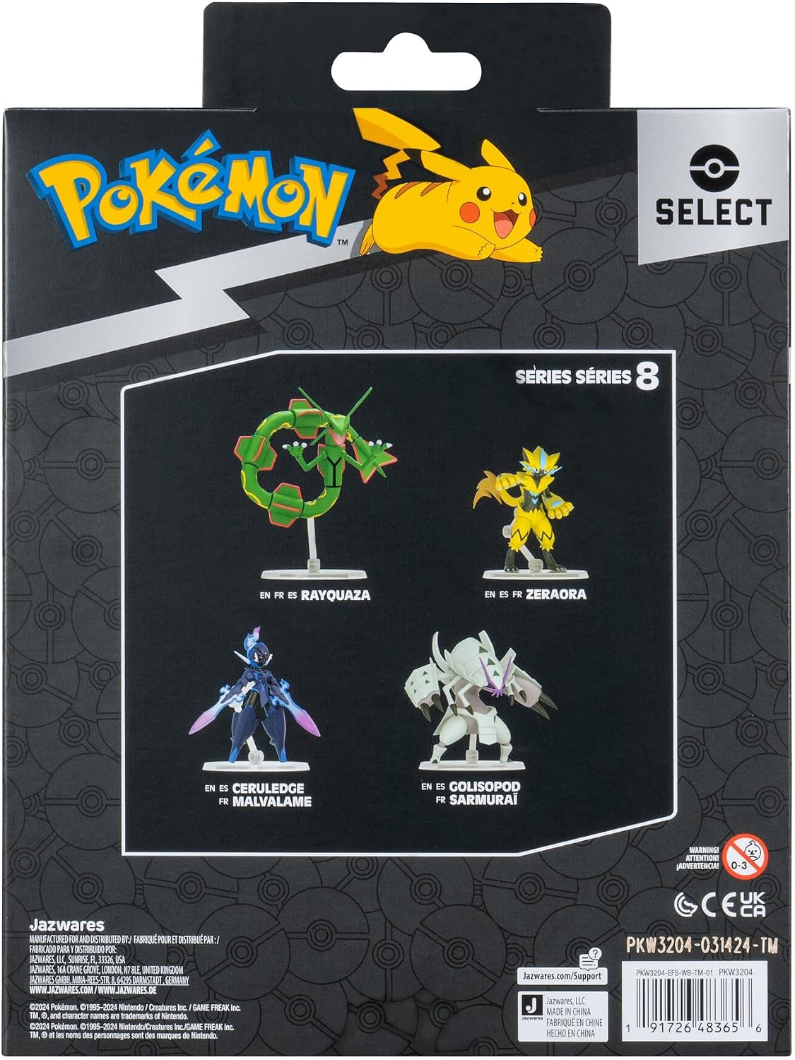 Pokémon PKW3204-15 cm Select Figure - Tectas Official Movable Figure Fashions for Home