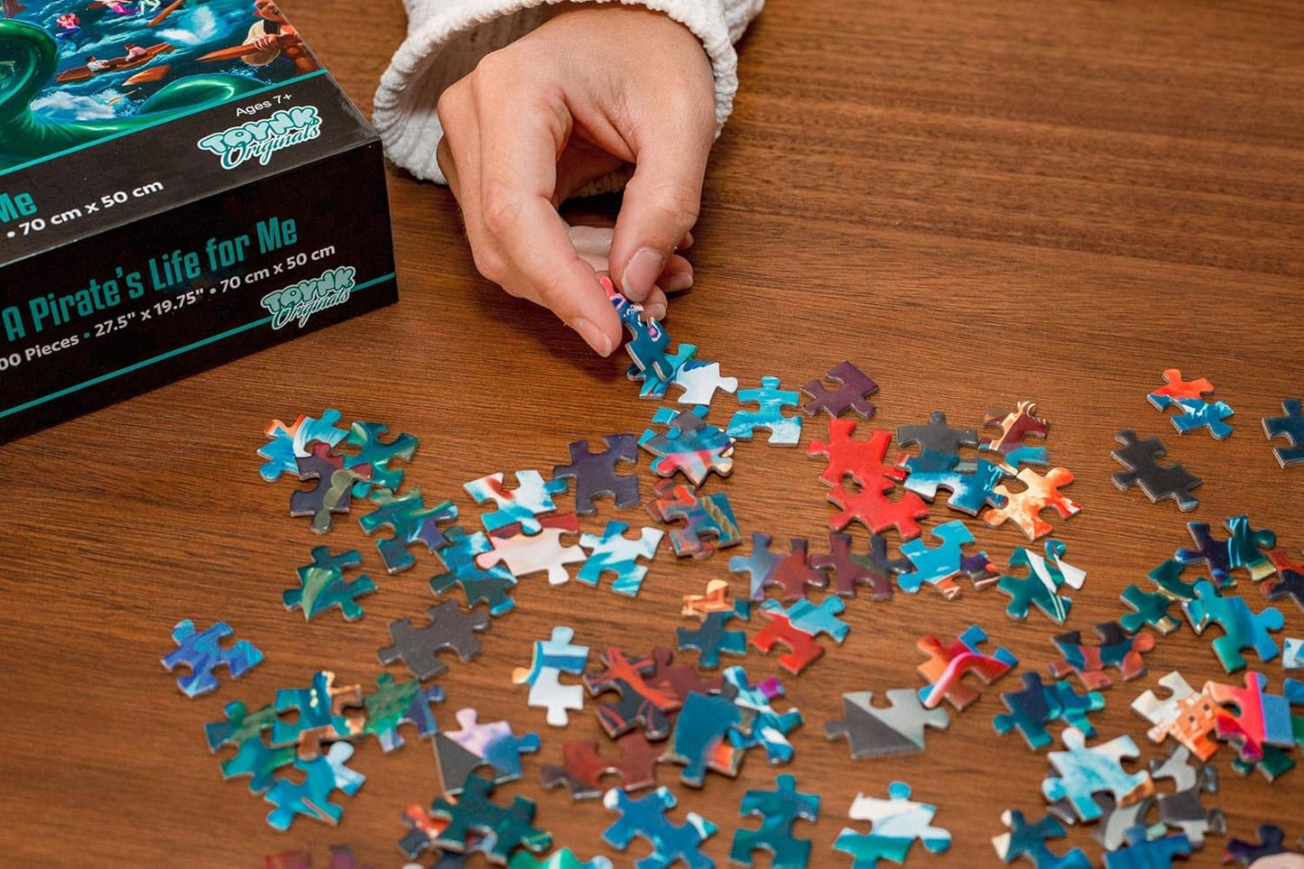 A Pirate's Life for Me! Fantasy Adventure Puzzle for Adults and Kids | Difficult 1000 Piece Jigsaw Puzzle Toy | Interactive Brain Teaser for Game Night | 29 x 20 inches