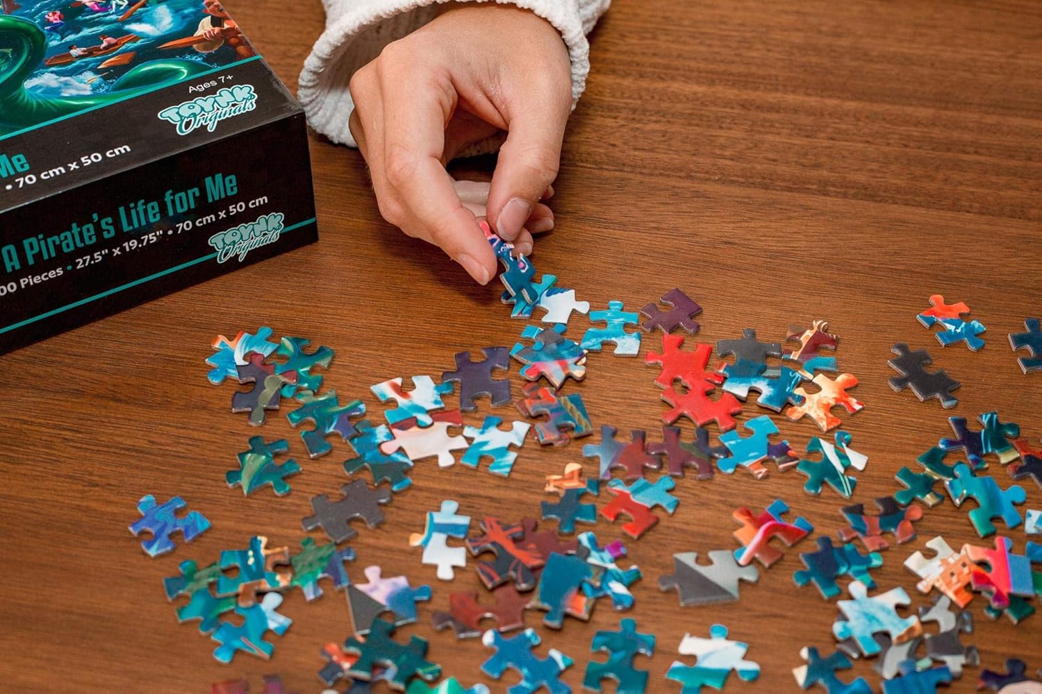 A Pirate's Life for Me! Fantasy Adventure Puzzle for Adults and Kids | Difficult 1000 Piece Jigsaw Puzzle Toy | Interactive Brain Teaser for Game Night | 29 x 20 inches