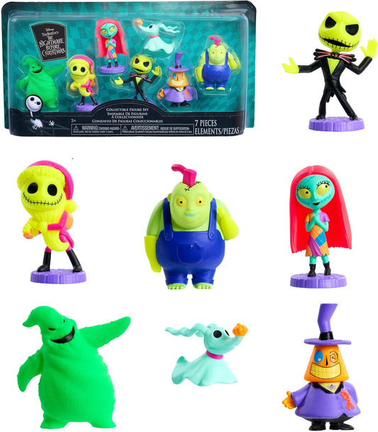 Just Play Disney Tim Burton’s The Nightmare Before Christmas Collectible Figure Set, Kids Toys for Ages 3 Up