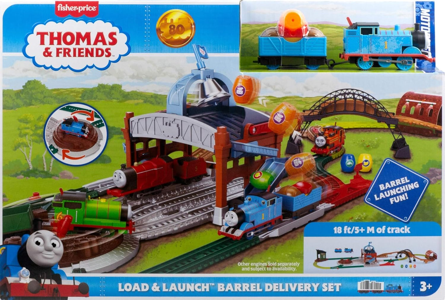 Fisher Price - Thomas & Friends Load & Launch Barrel Delivery Set