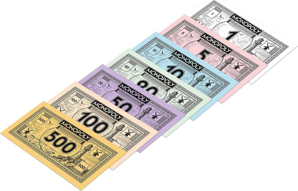Monopoly Board Game The Hamptons Edition: 2-6 Players Family Board Games for Kids and Adults, Board Games for Kids 8 and up, for Kids and Adults, Ideal for Game Night Fashions for Home
