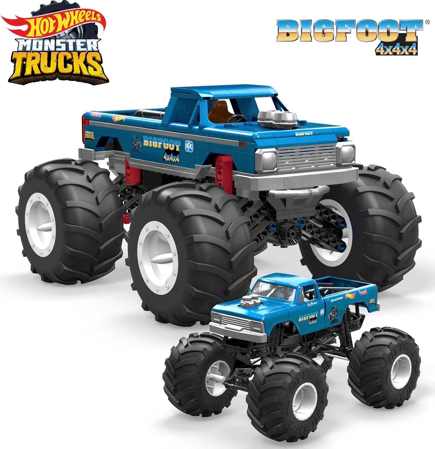 MEGA Hot Wheels Bigfoot Collectible Monster Truck Building Toy - 538pcs Fashions for Home