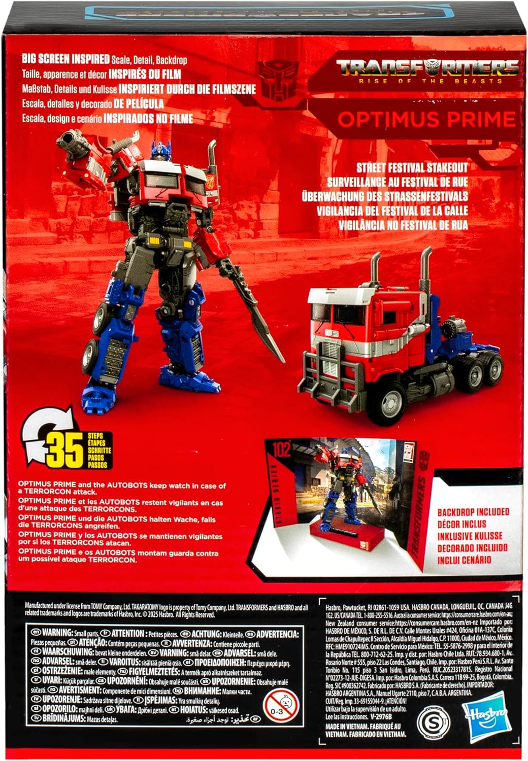 Transformers Toys Studio Series Voyager Class Transformers: Rise of the Beasts 102 Optimus Prime 6.5-inch Converting Action Figure Fashions for Home