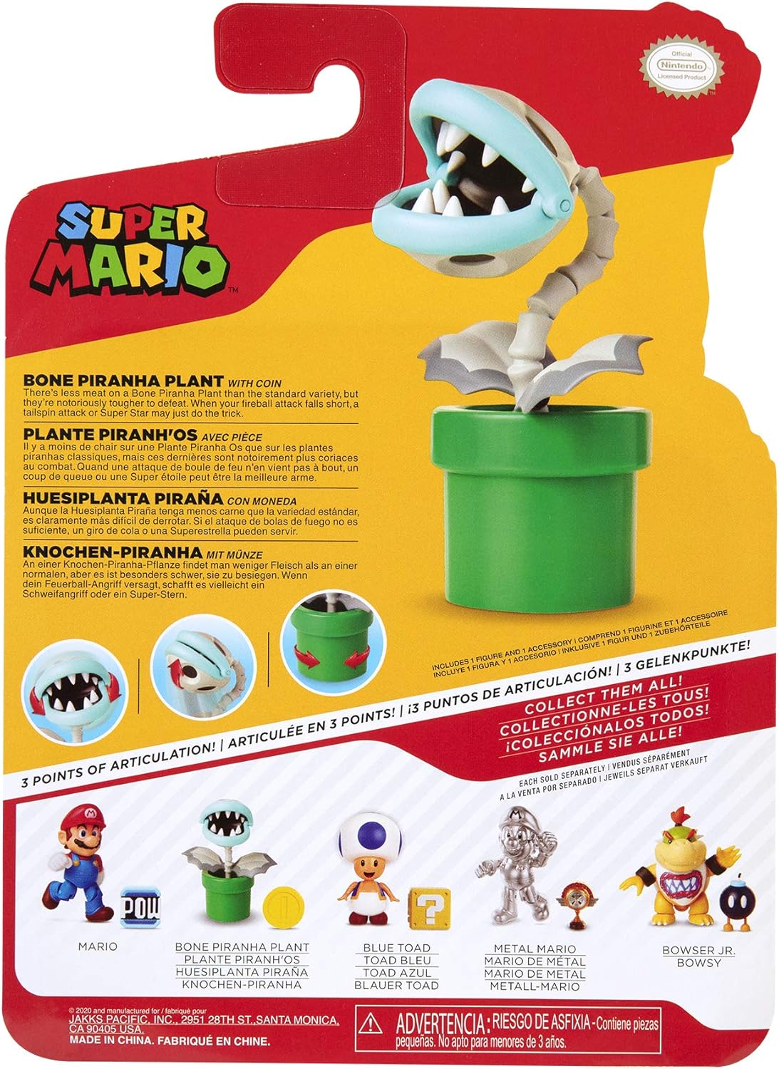 World of Nintendo 4  Figures - BNE Piranah Plant Fashions for Home