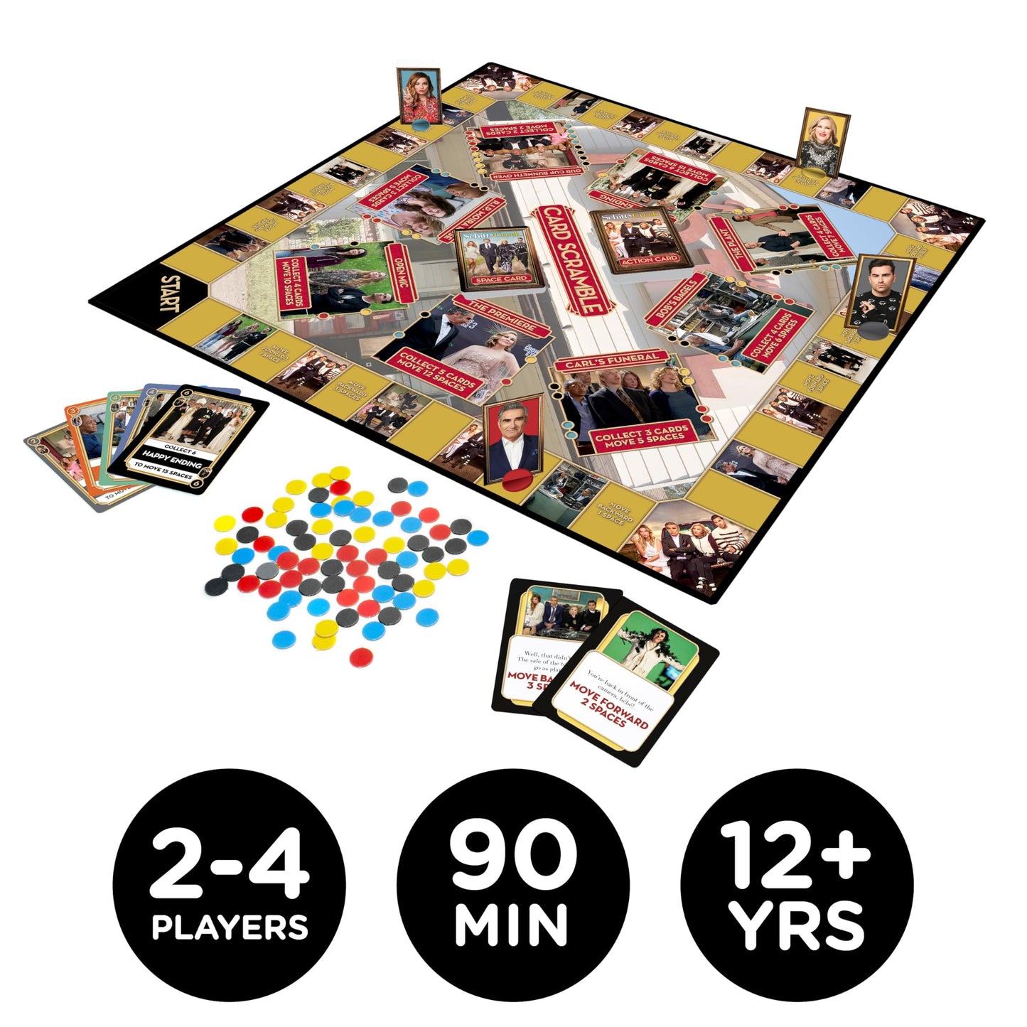 AQUARIUS Schitt's Creek Card Scramble Board Game Fashions for Home