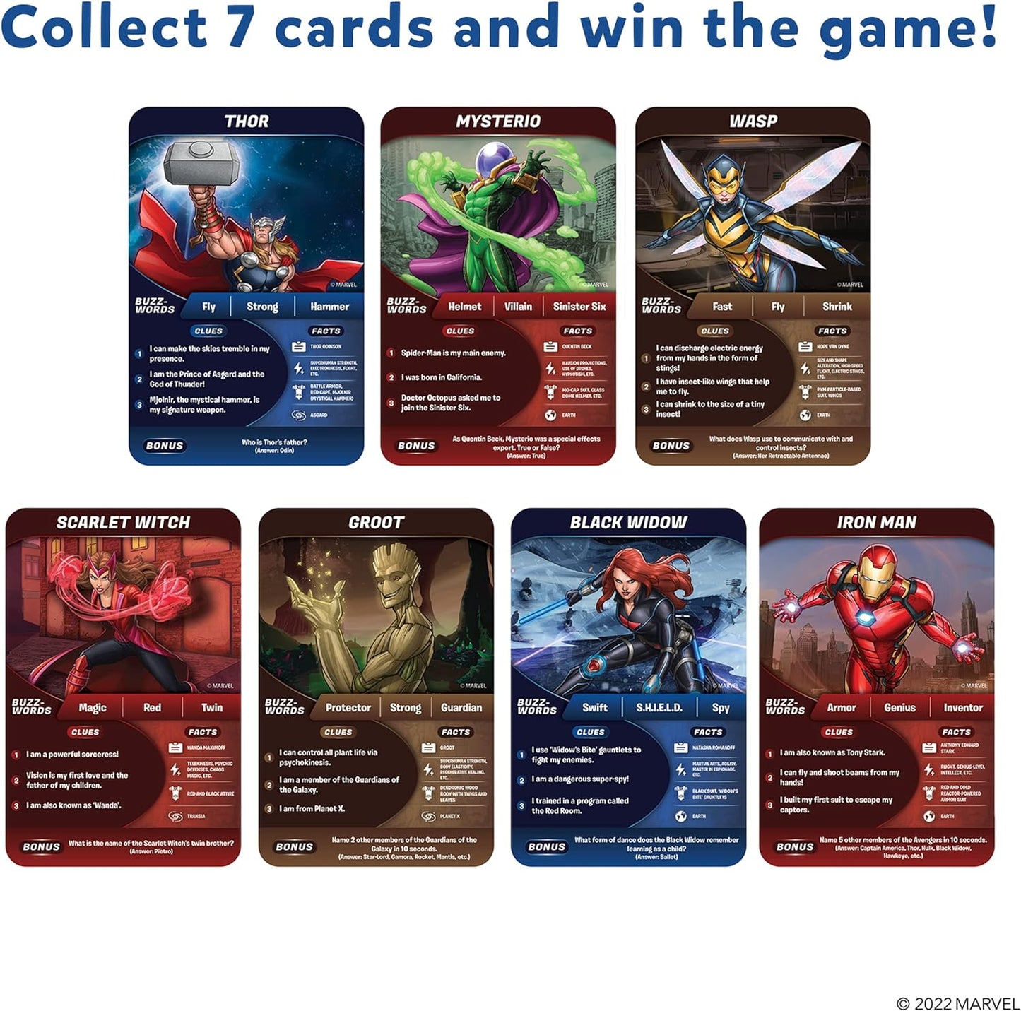 Skillmatics Guess in 10 Marvel, Easter Basket Stuffers, Card Game for Boys, Girls, Teens, Adults Who Love Avengers, Spiderman, Iron Man, Travel Game, Gifts for Ages 8, 9, 10 and Up