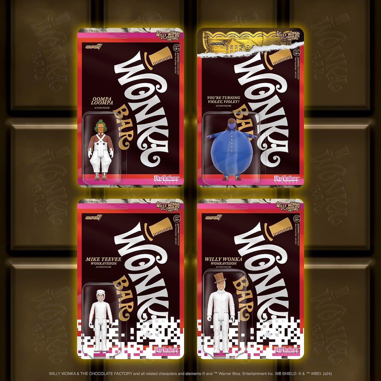 Super7 Willy Wonka and The Chocolate Factory Mike Teevee White Suit - 3.75" Willy Wonka Action Figure Classic Movie Collectibles and Retro Toys