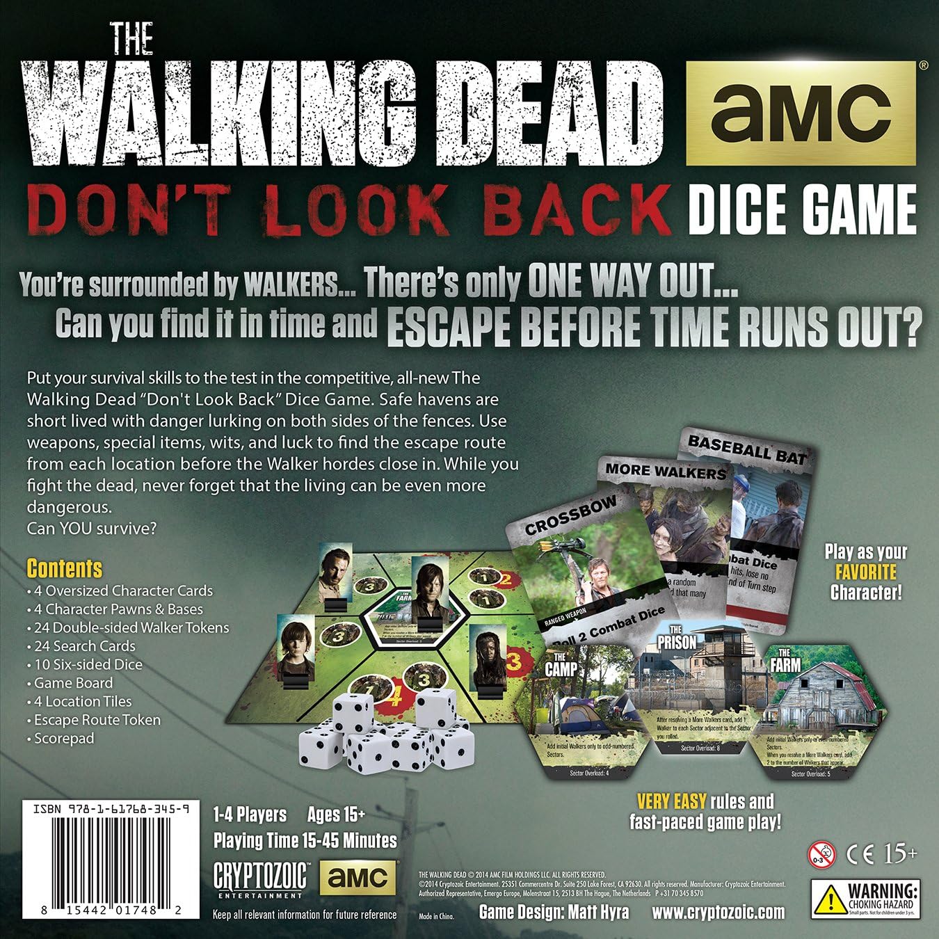 walking dead dice game dont look back