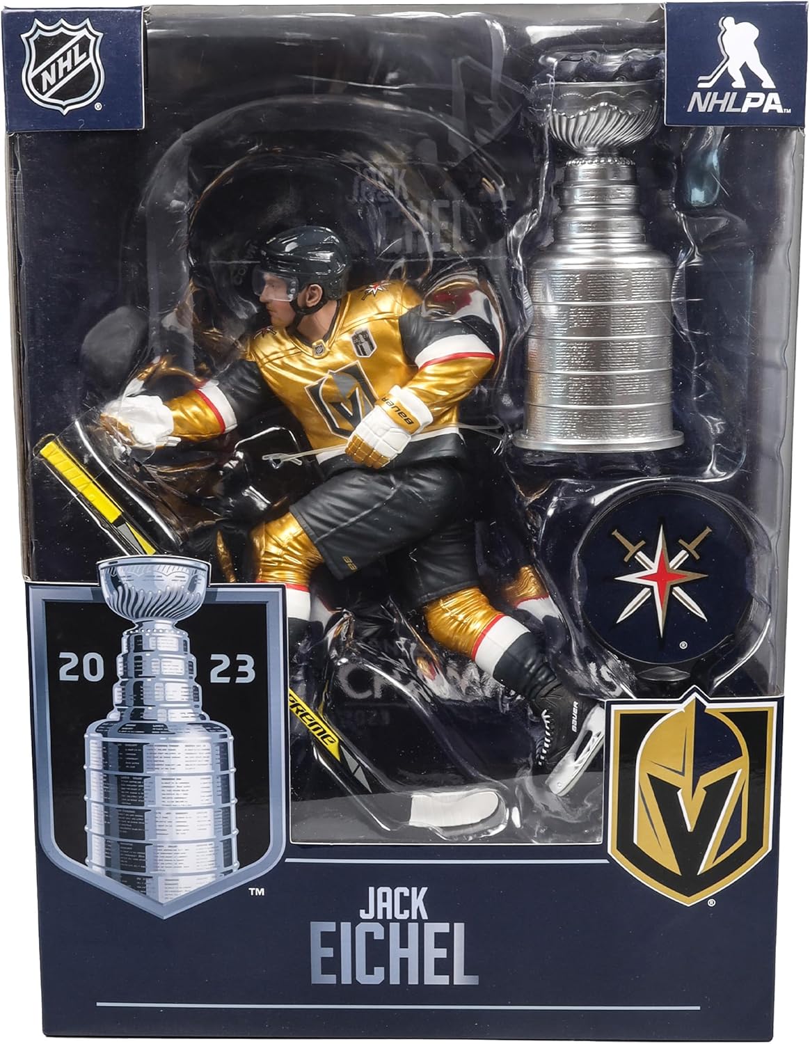 McFarlane Toys - Jack Eichel w/Stanley Cup (Vegas Golden Knights) NHL 7in Posed Figure McFarlane's SportsPicks