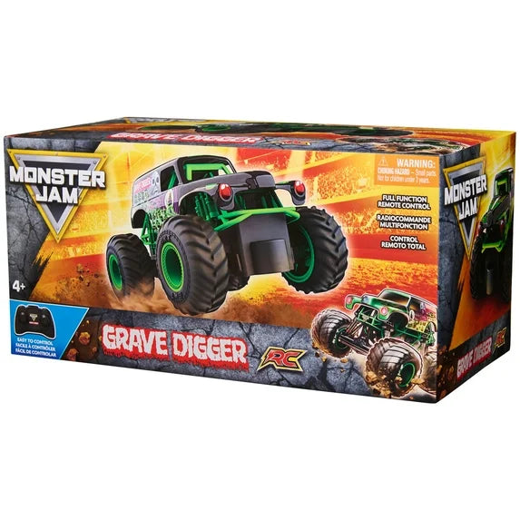 Monster Jam, Official Grave Digger Remote Control Monster Truck, 1:24 Scale, 2.4 GHz, Kids Toys for Boys and Girls Ages 4 and