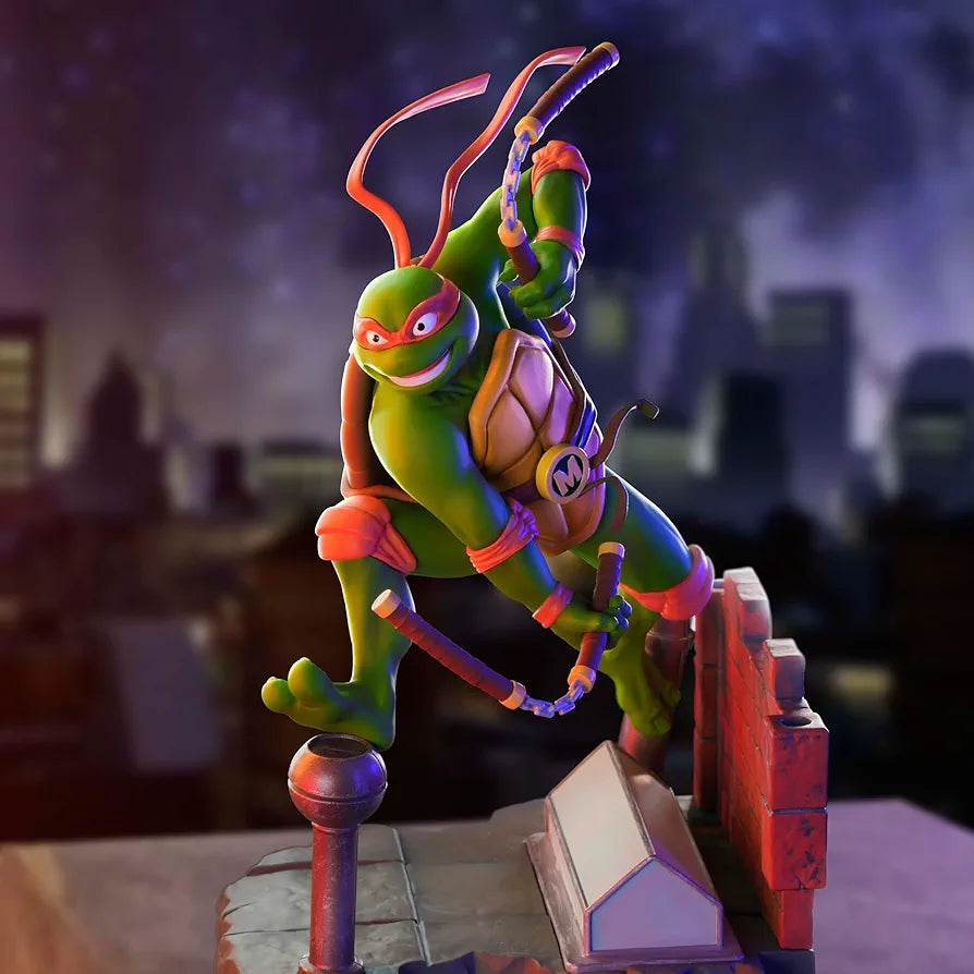 Teenage Mutant Ninja Turtles Michelangelo 7.7" Tall SFC Collectible PVC Figure Statue Cartoon Figurine Home Room Office Décor Gift