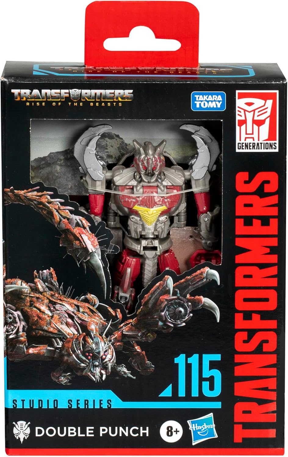 Transformers Toys Studio Series Deluxe Class Rise of The Beasts 115 Double Punch 4.5-inch Converting Action Figure, 8+