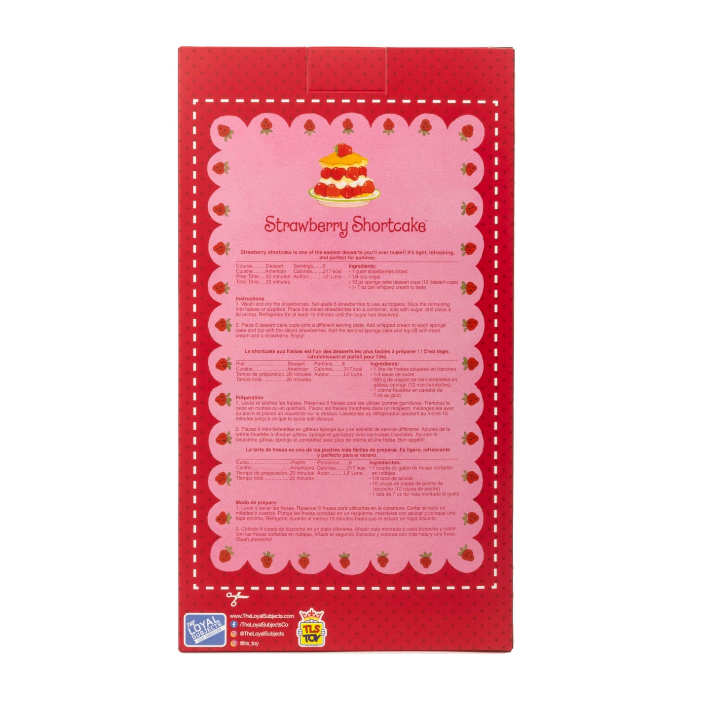 The Loyal Subjects Strawberry Shortcake 14-Inch Doll Fashions for Home