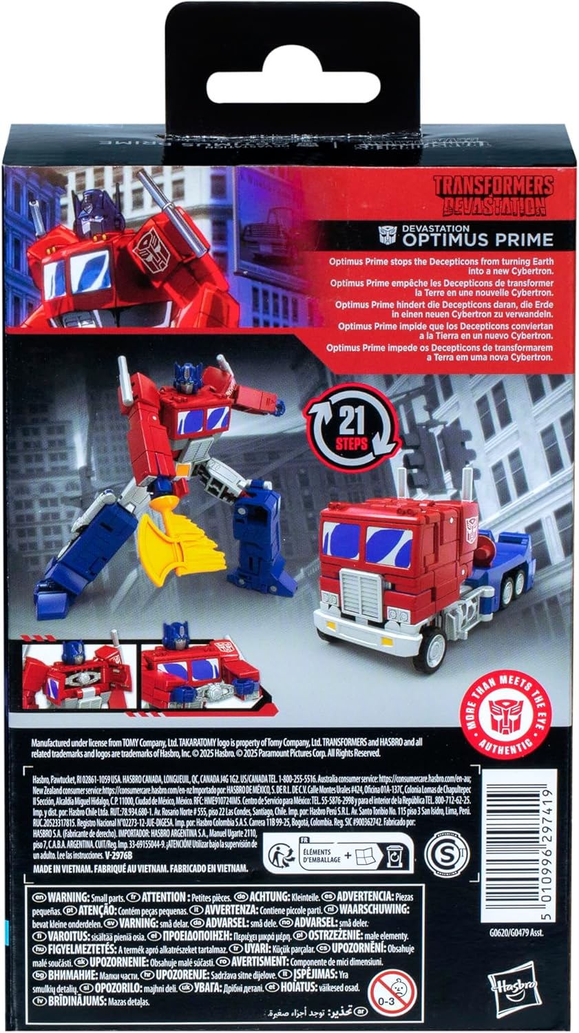 Transformers Toys Studio Series Deluxe Class Devastation Optimus Prime, 4.5-inch - Fashions for Home