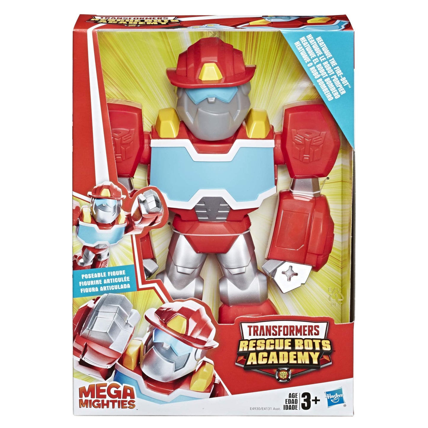 Transformers Playskool Heroes Rescue Bots Academy Mega Mighties Heatwave The Fire-Bot 10-Inch Robot Fashions for Home
