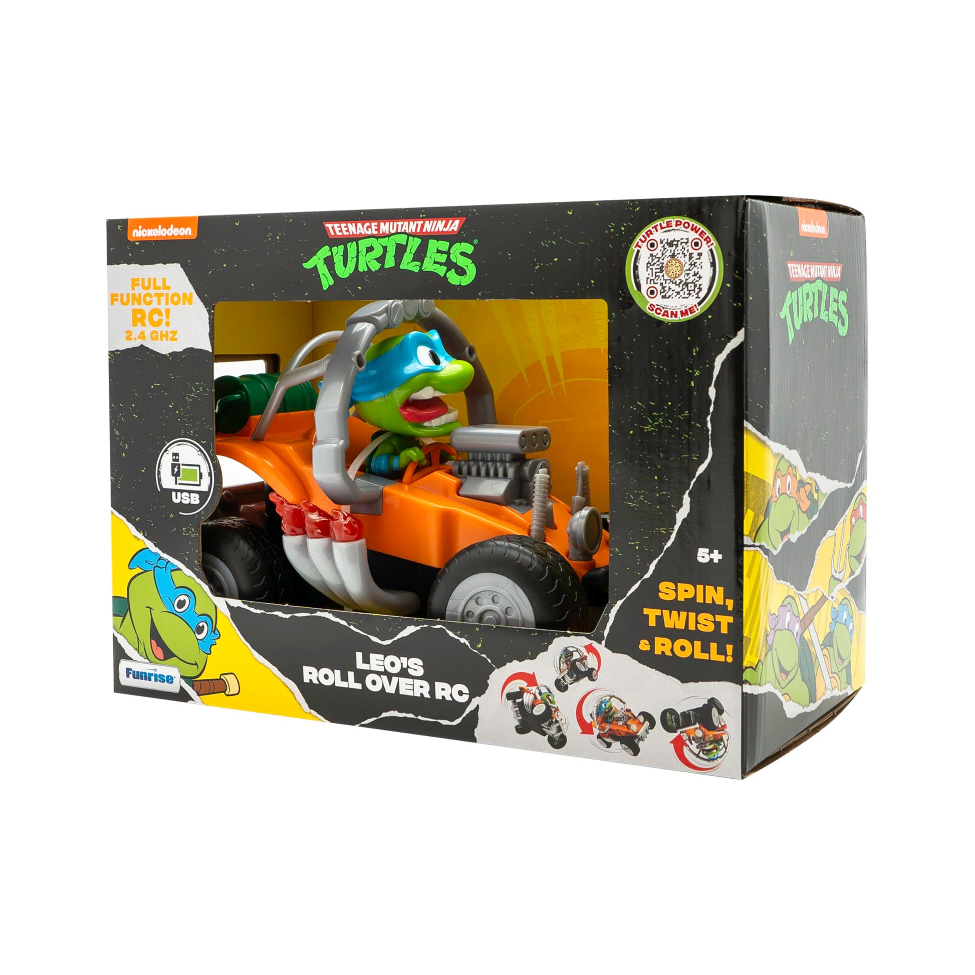 Teenage Mutant Ninja Turtles Leo's Roll Over RC, USB Charger, and Batteries Required. Fashions for Home