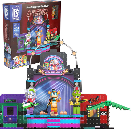 Five Nights at Freddy’S - Phat$tacks Mega Pizzaplex Deluxe Buildable Playset (454 Pieces, Series 1)