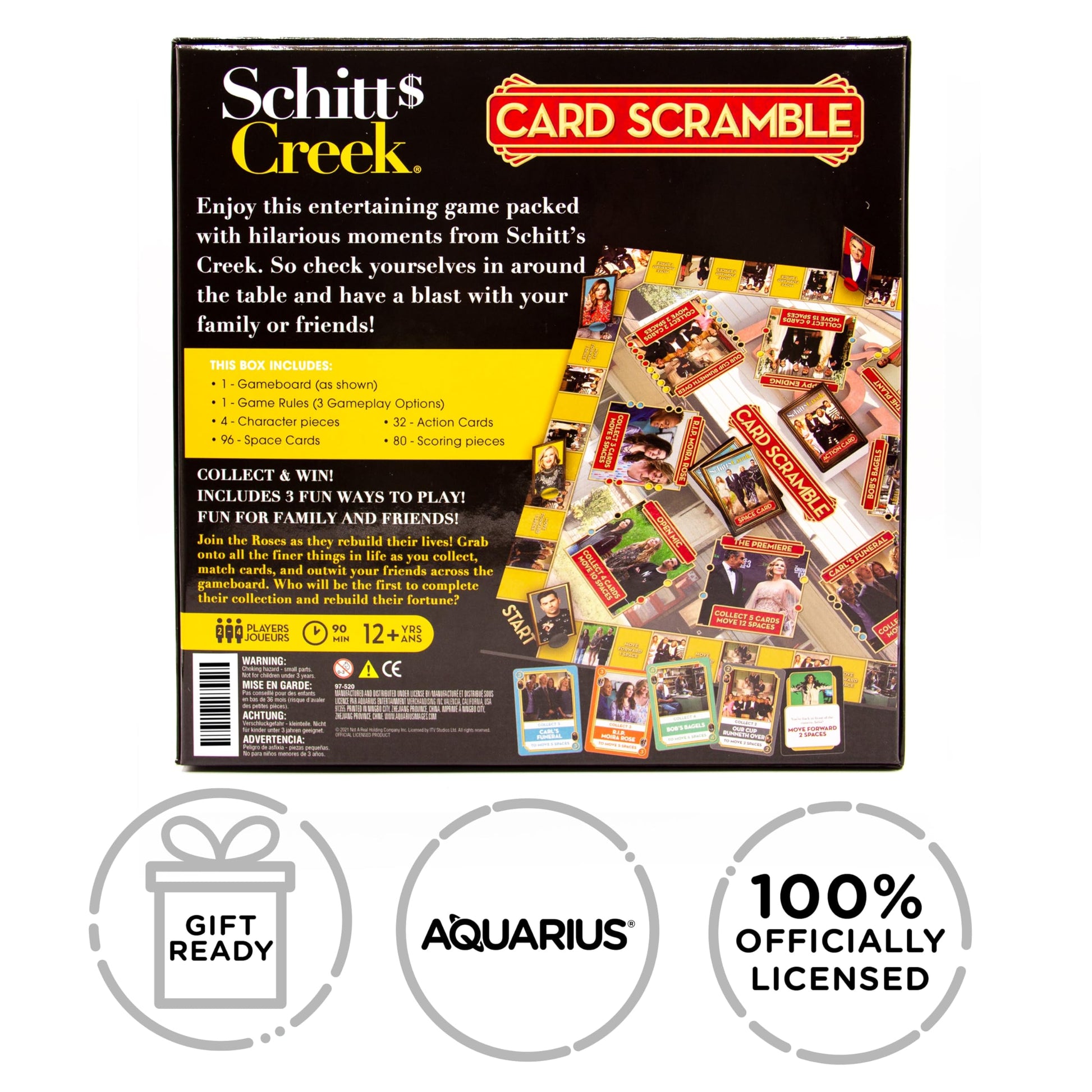 AQUARIUS Schitt's Creek Card Scramble Board Game Fashions for Home