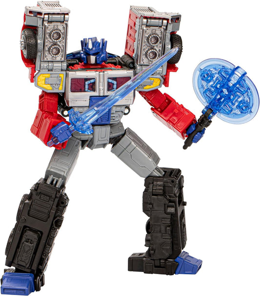 Transformers Legacy United Leader Class G2 Universe Laser Optimus Prime, 7.5-inch Converting Action Figure Fashions for Home