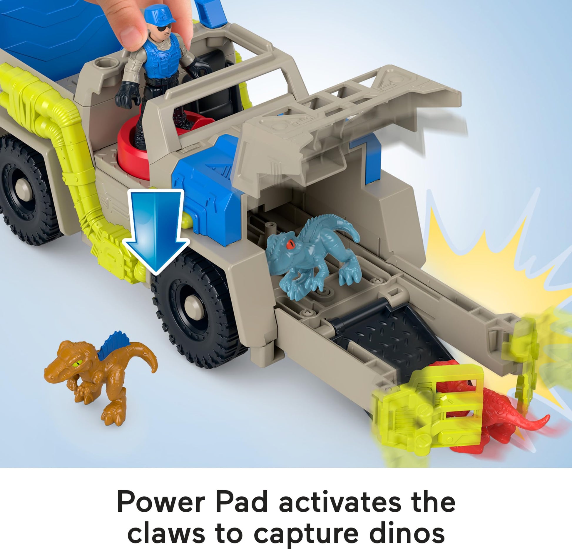 Fisher-Price Imaginext Jurassic World Dinosaur Toys Track & Transport Dino Truck Fashions for Home