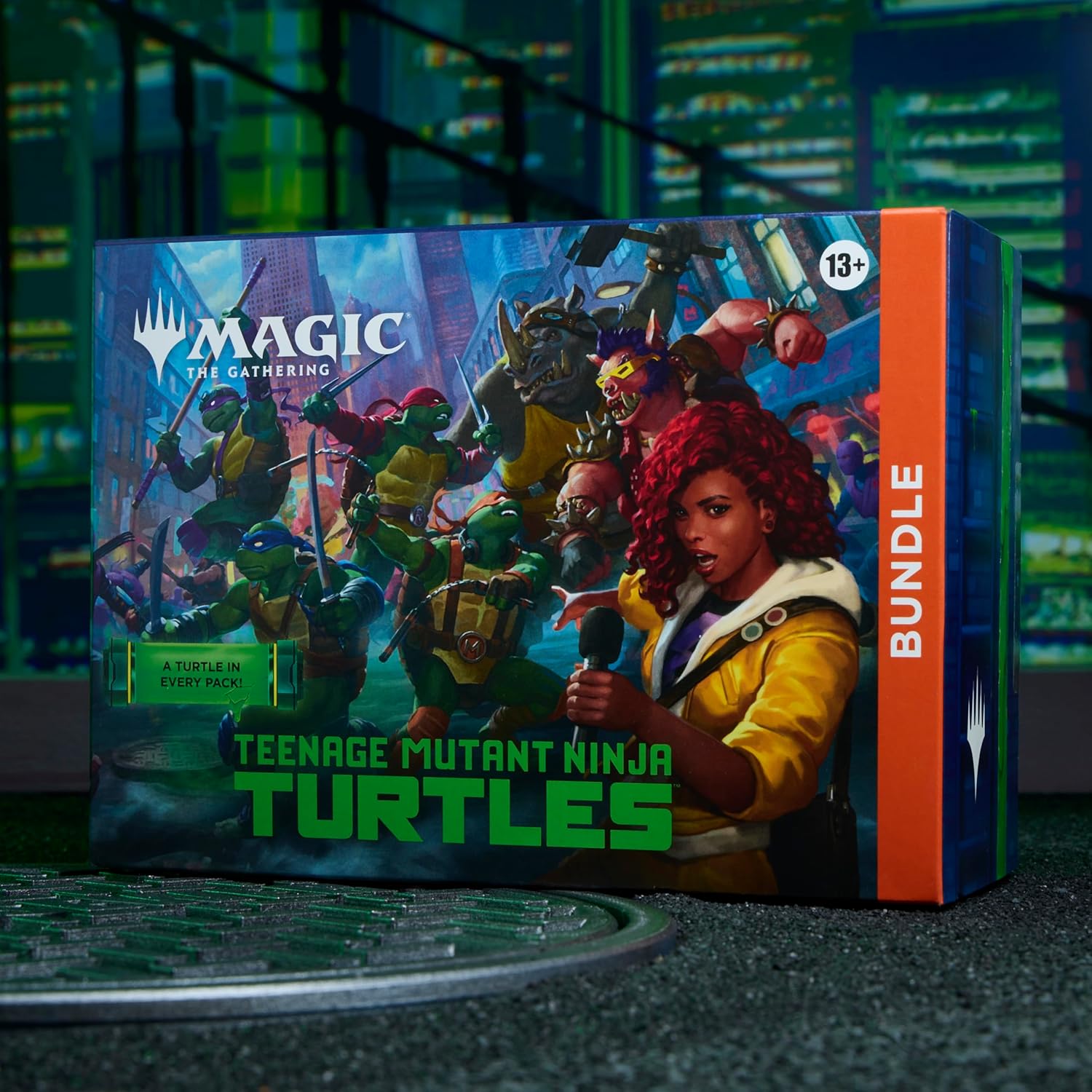 Magic: The Gathering | Teenage Mutant Ninja Turtles - Bundle | 9 Play Boosters, 30 Lands, Foil Alt-Art Promo Card Fashions for Home
