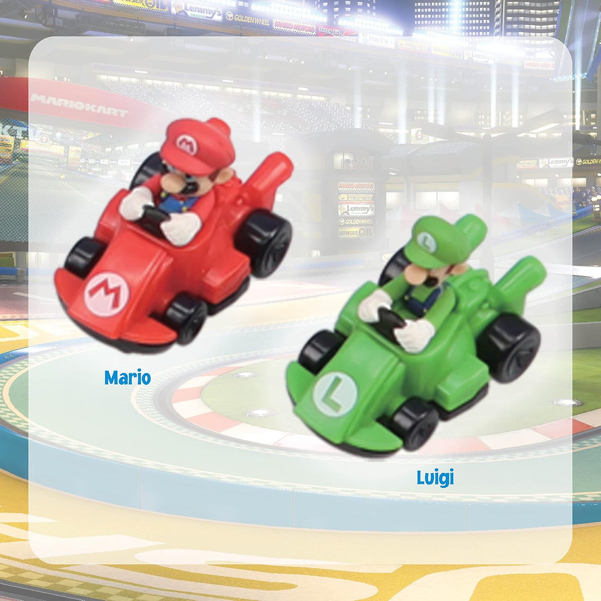 Epoch Games Super Mario Kart Racing Deluxe, Challenging Obstacle Course Track with Collectible Super Mario Kart Figures (7433) Fashions for Home