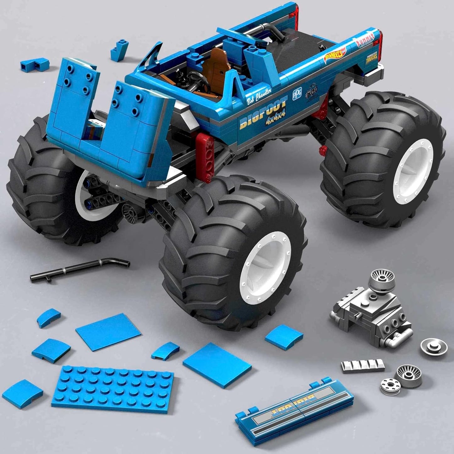 MEGA Hot Wheels Bigfoot Collectible Monster Truck Building Toy - 538pcs Fashions for Home