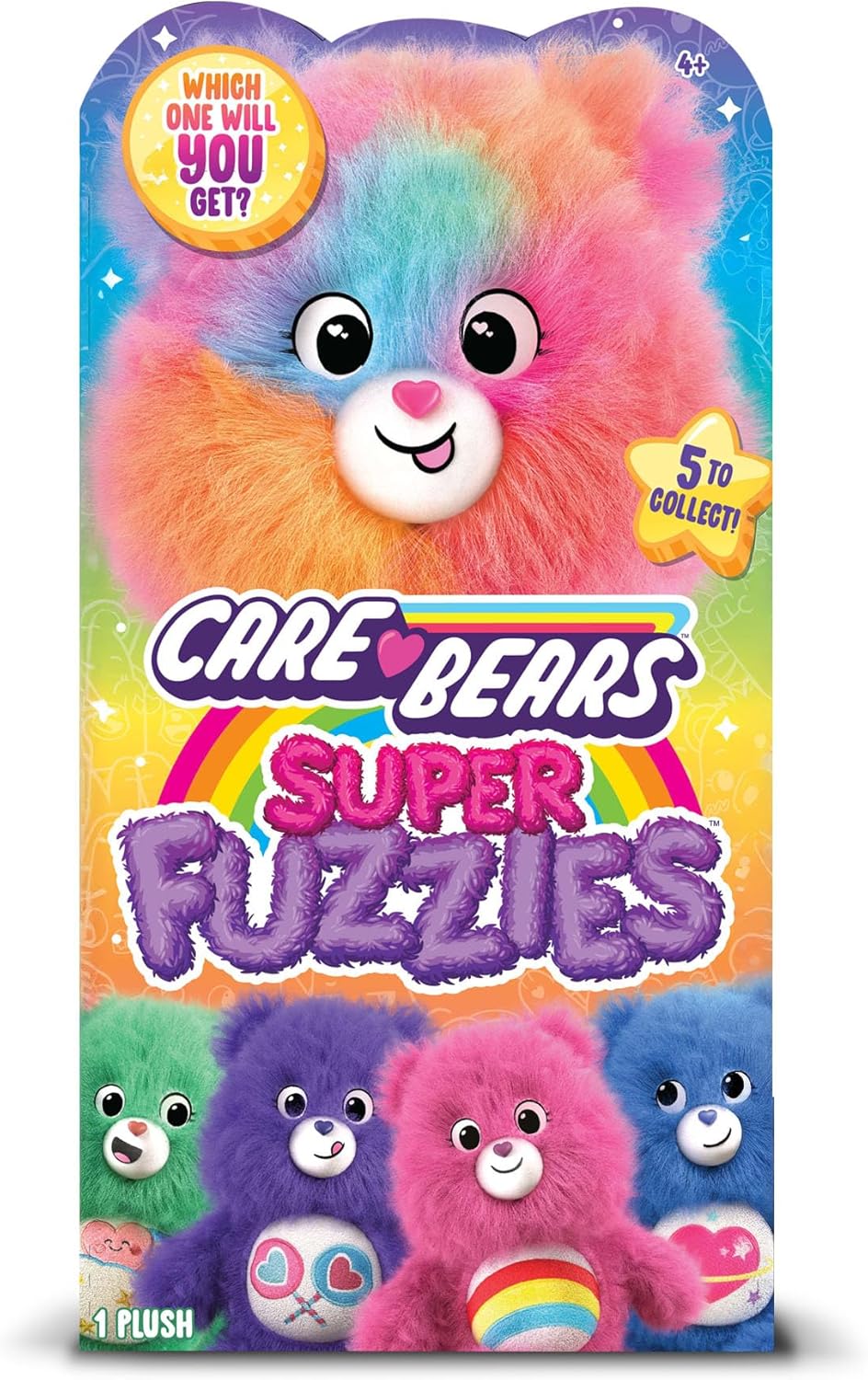 Care Bears Medium Super Fuzzy (ECO) Blind Bag Plush Assortment, Wave 1 Fashions for Home