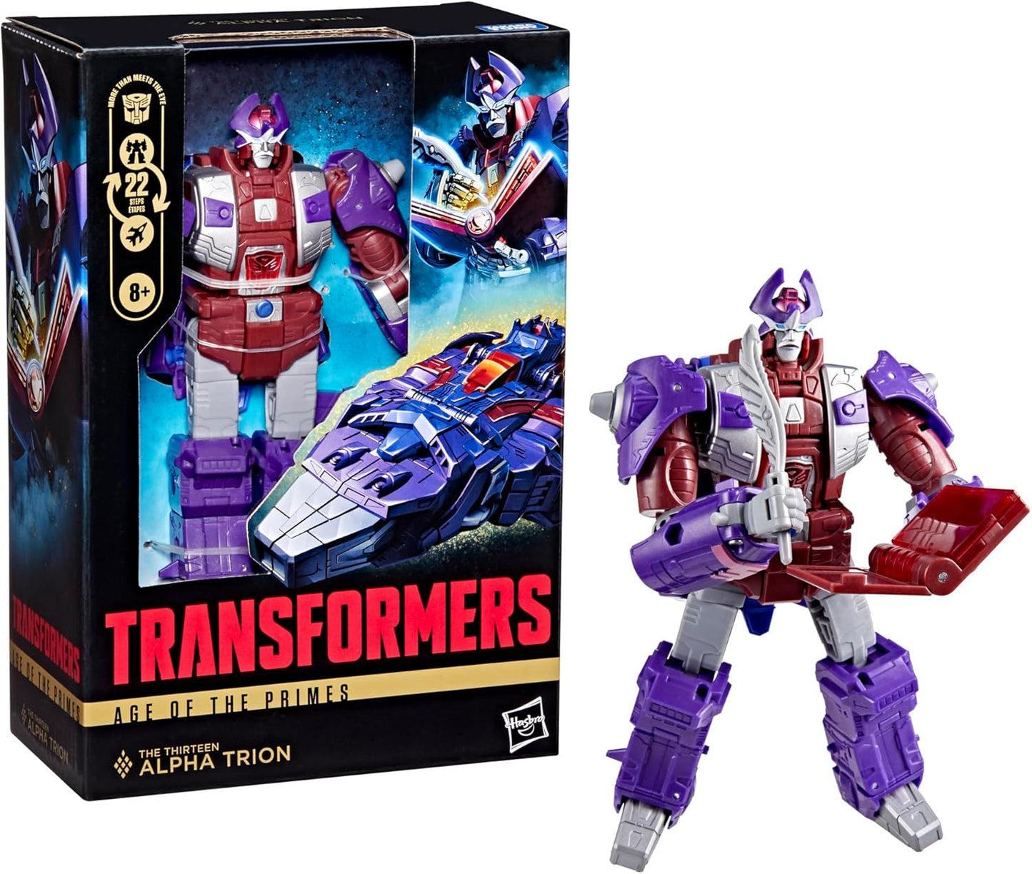 Transformers Age of The Primes The Thirteen Alpha Trion, Voyager Class 7-Inch Converting Action Figure, Robot Toys for Ages 8+