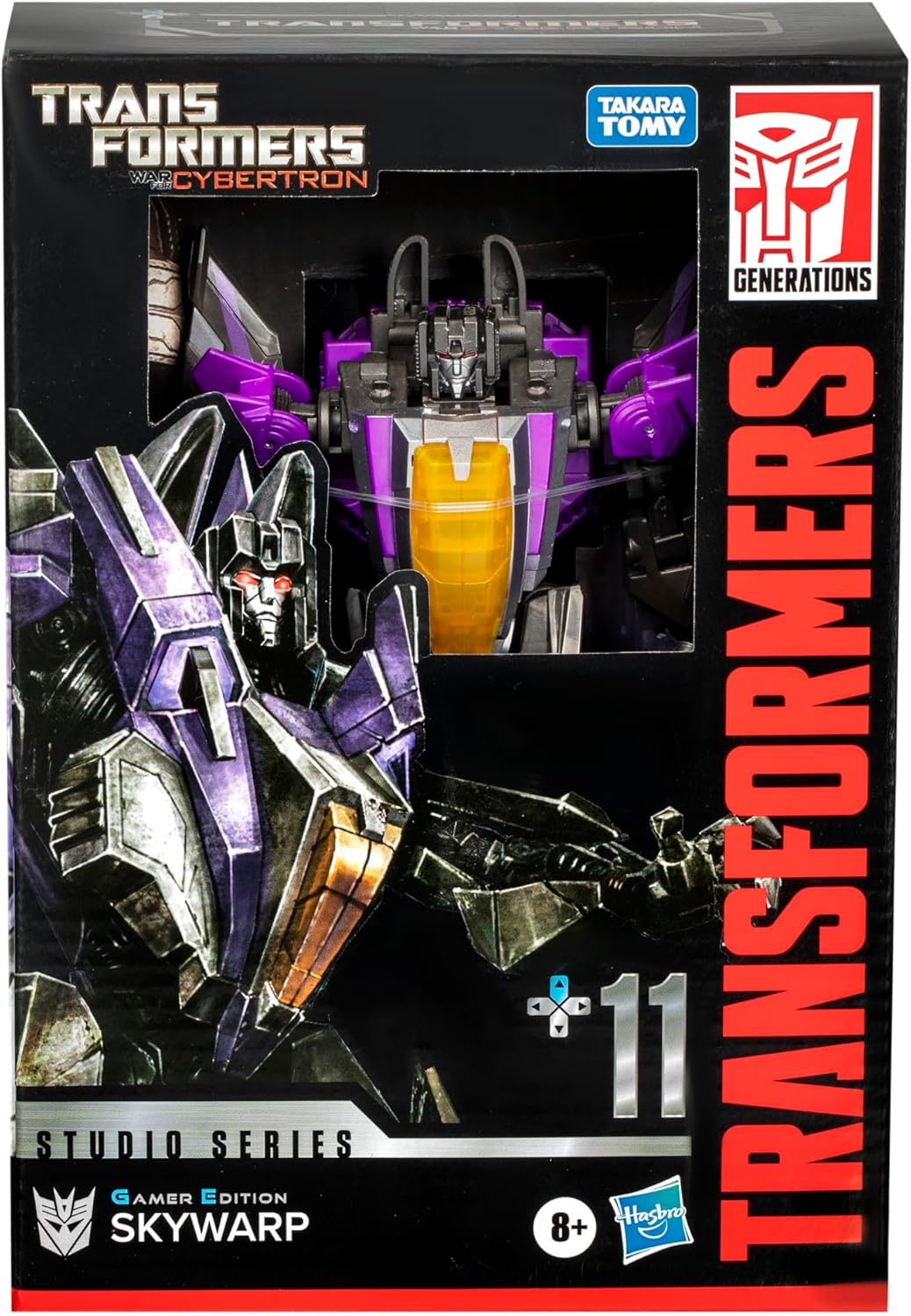 Transformers Toys Studio Series Voyager Class Transformers: War for Cybertron 11 Gamer Edition Skywarp, 6.5-inch Converting Action Figure Fashions for Home