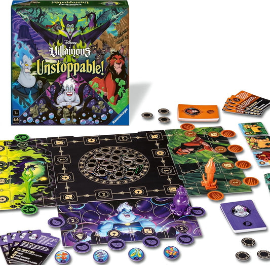 Ravensburger 24828 - Disney Villainous Unstoppable! - A Disney Villainous Family Game - Simple Board Game in The Villainous Universe for 2-4 Players Aged 7+