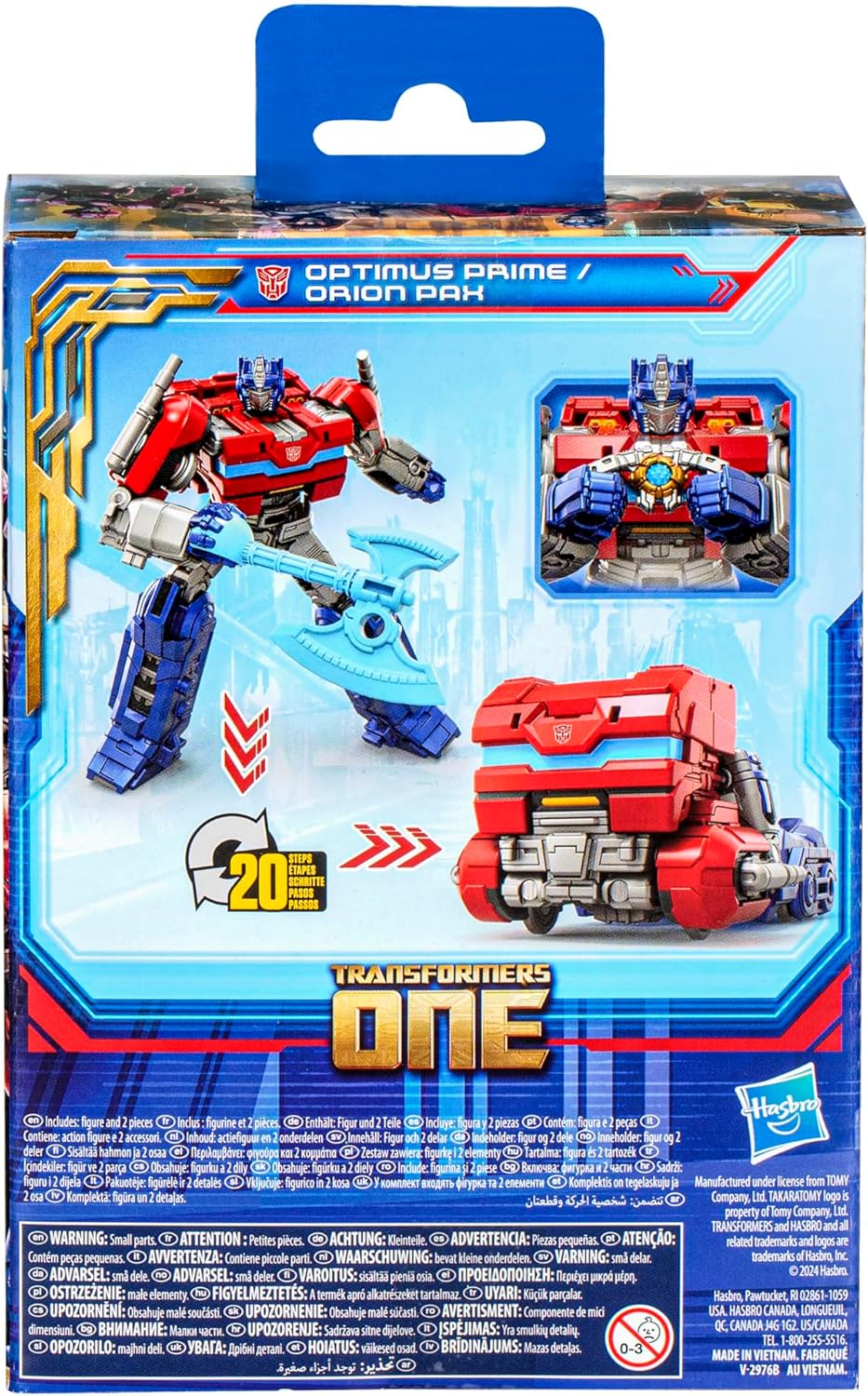 Transformers One Prime Changer Optimus Prime (Orion Pax) 5" Action Figures for Kids Age 6+ - Fashions for Home