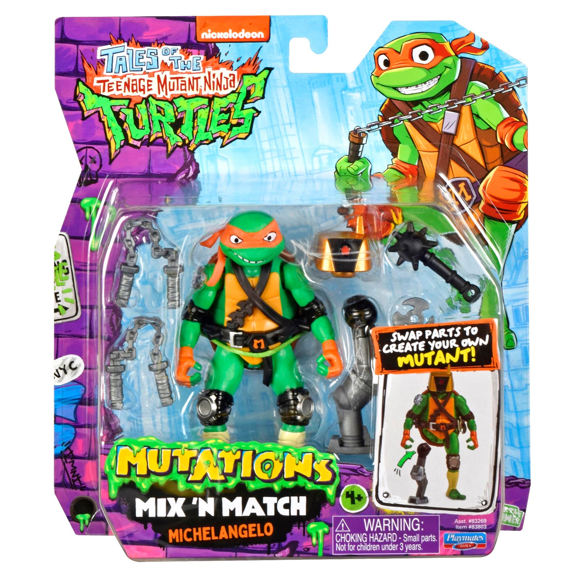 Tales of Teenage Mutant Ninja Turtles: Mutations Mix & Match 4.5" Michelangelo Fashions for Home