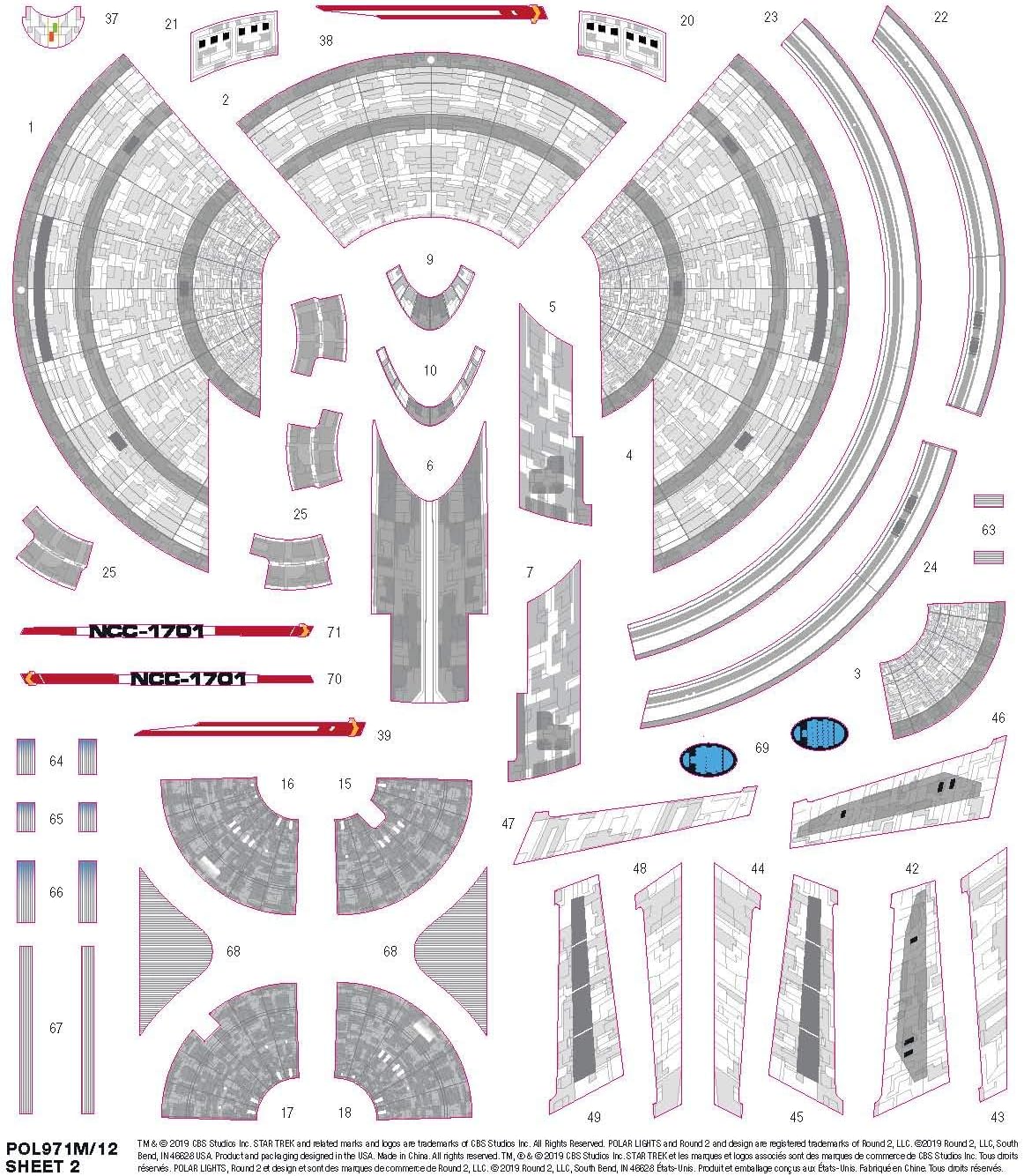 Polar Lights 1/2500 Star Trek Discovery USS Enterprise Snap, PLL971M