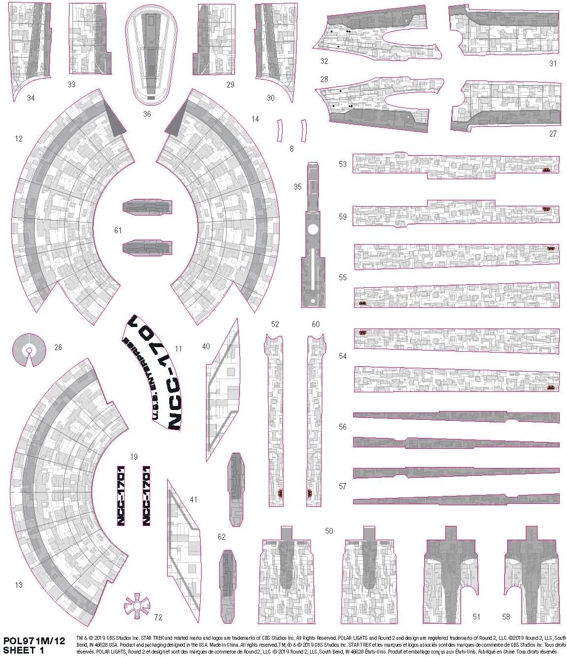 Polar Lights 1/2500 Star Trek Discovery USS Enterprise Snap, PLL971M