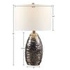 Oval Textured Ceramic Table Lamp